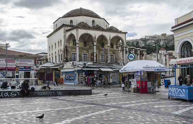 70 - Grecia - Atenas - plaza de Monastiraki - mezquita Fetiye Dzami
